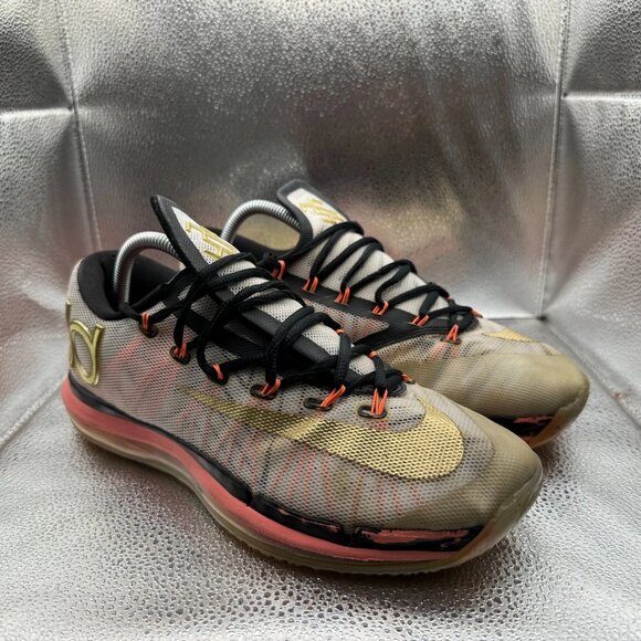 Size 8.5 Nike‎ KD 6 Elite Gold Pink Black Mens Basketball Sneakers 642838-100 main image 5